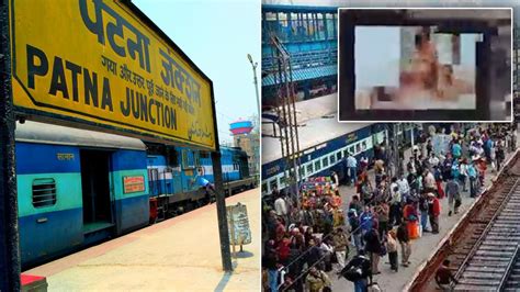 patna railway station viral video|Patna railway stations TV screens play porn clip,。